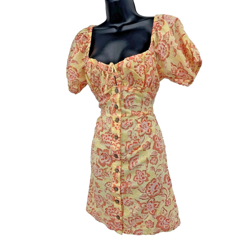 Billabong x Wrangler collab Far & Away Mini Dress Floral Boho Western beachy M